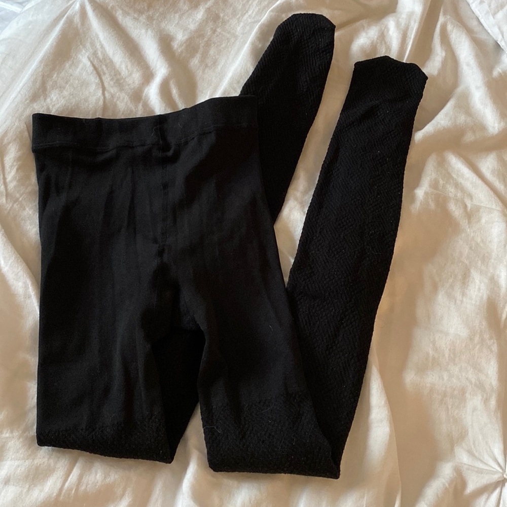 Xhilaration Black Toe Patterned Tights